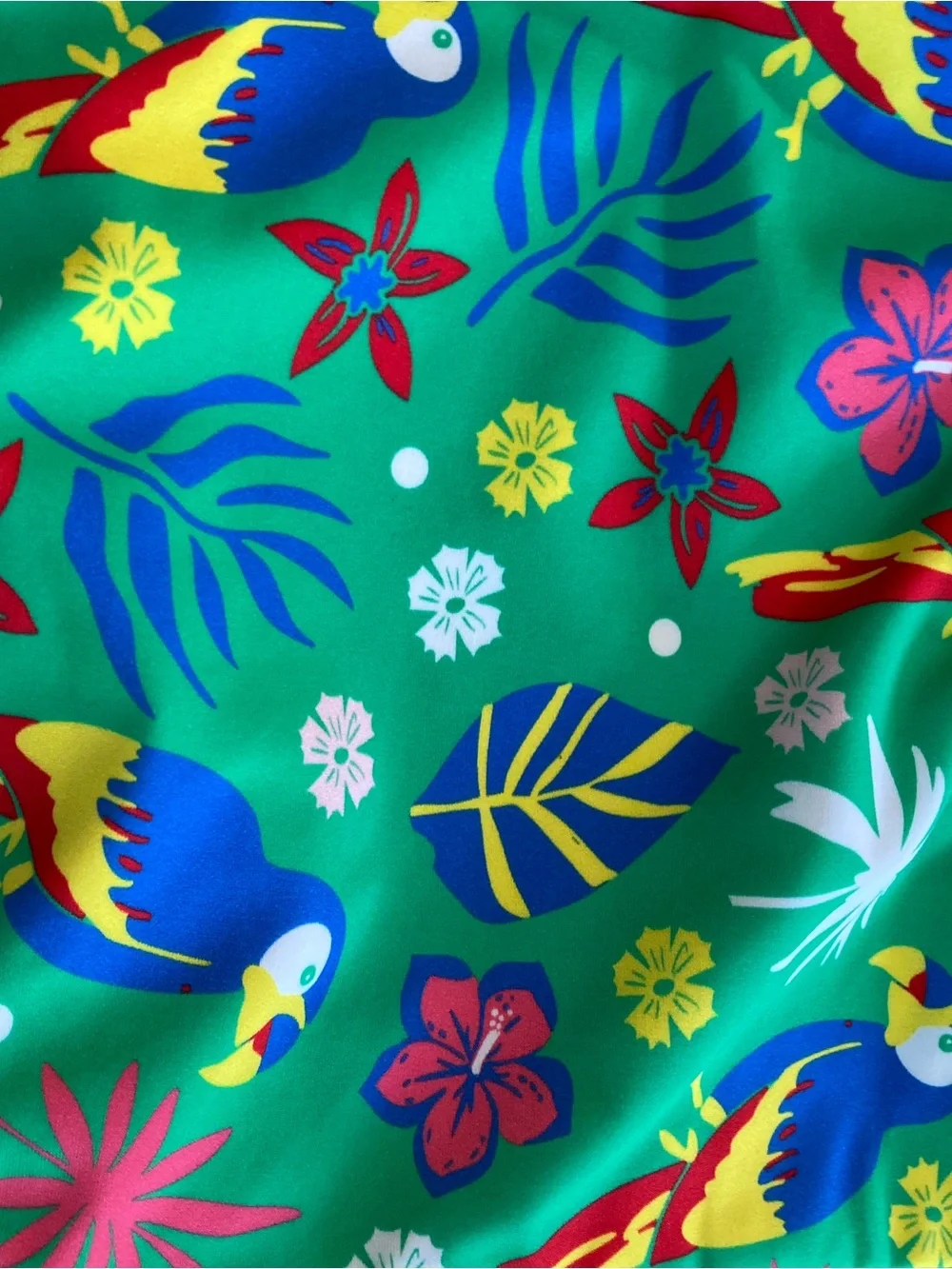 RuffleButts Parrot Palms Cross-Back One Piece Swimsuit - NWT!  3T